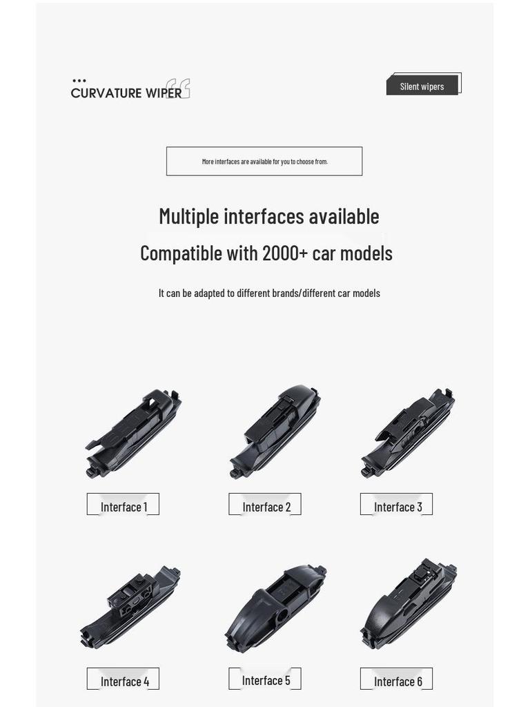 Бескаркасная универсальная щетка стеклоочистителя для Volkswagen Jetta - Многофункциональная 6-слойная конструкция