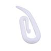 100pcs White Curtain Hooks Plastic Curtain Rings with Hooks for Hanging Window Treatment Accessorie