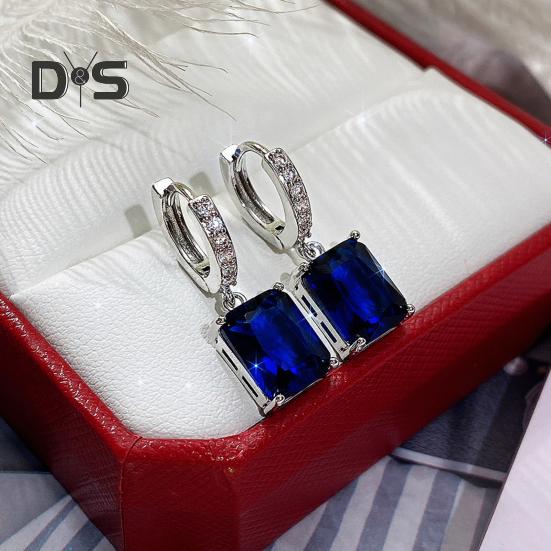 Большие висячие серьги из циркона для женщин, сверкающие кубические серьги-подвески со стразами, украшения для банкетов, свиданий