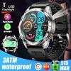 Новые спортивные умные часы для мужчин 1,46" AMOLED-экран Светодиод 10ATM Водонепроницаемые Фонарик Аккумулятор 515 мАч Пульс BT-звонок Умные часы