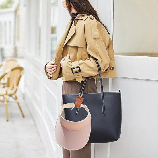 2/3/4 шт. Зажим для шляпы из искусственной кожи, Свободные руки, Сумка, Рюкзак, Сумка-тоут, Багаж, Подвешивание, Бейсболка