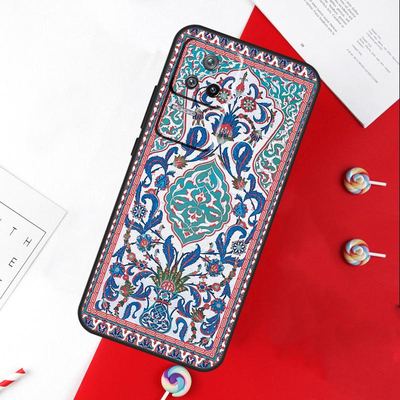 Древний Цветочный Чехол для Xiaomi 14T 11T 12T 13T Pro 13 14 15 Ultra POCO X7 Pro X3 X5 X6 F5 F6 M6 Pro