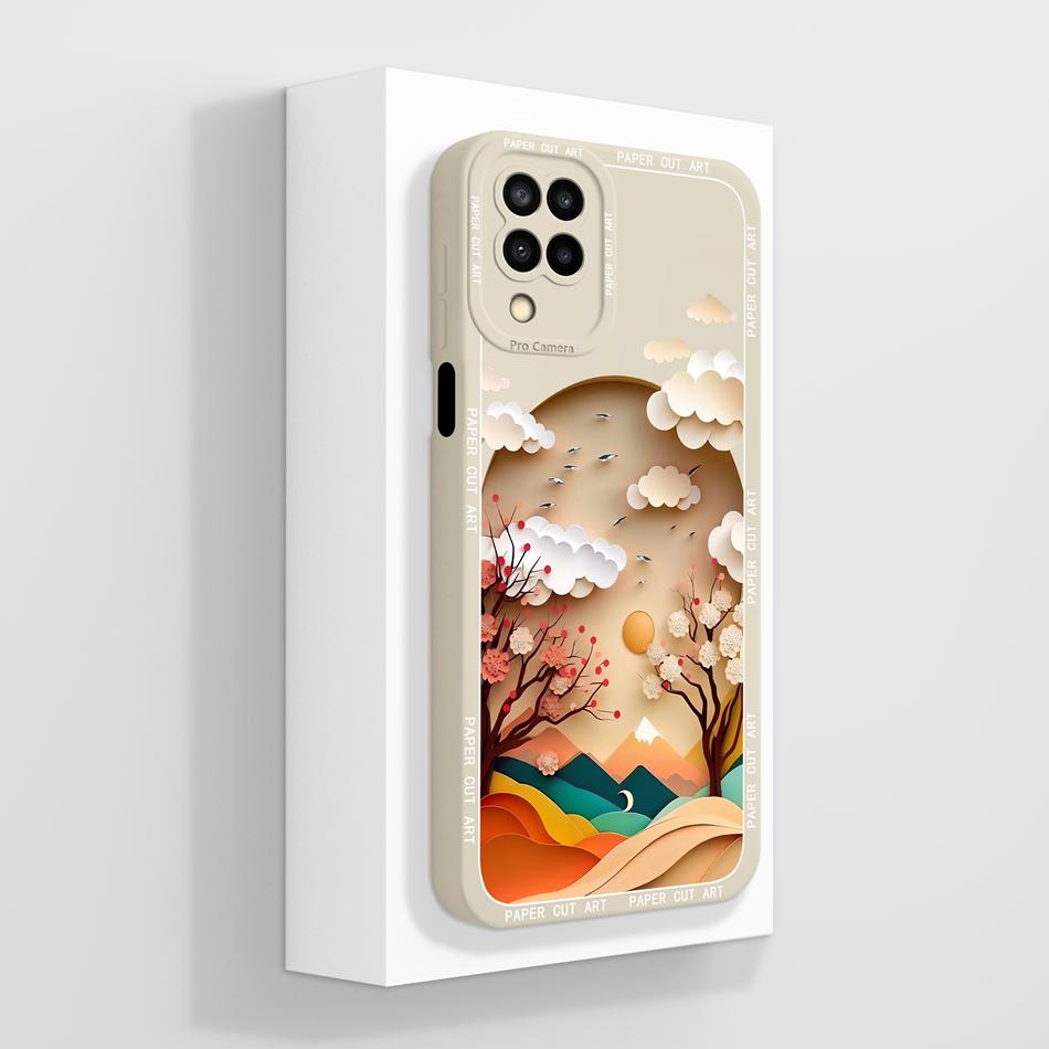 Для Samsung Galaxy A12 M12 F12 Чехол Жидкий Силикон Милый Конфетный Задняя Крышка Для Samsung A 12 Funda Полная Защита Защитное Стекло для Телефона