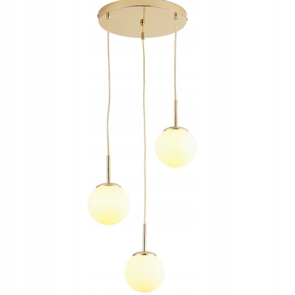 Pendant Ceiling Lamp Chandelier Balls Gold Modern Glamour