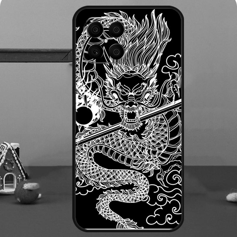 Чехол DRAGON TATTOO JAPANESE для Honor Magic 7 Lite 6 8 Pro Honor 400 200 70 90 X8c X8b X9a X9b X9c X9d Win RT