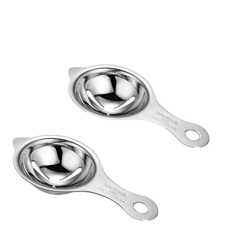 Stainless Steel Egg White Yolk Separator Tool Baking Accessories Kitchen Tool Egg Divider Baking Cooking Hand Egg Gadget