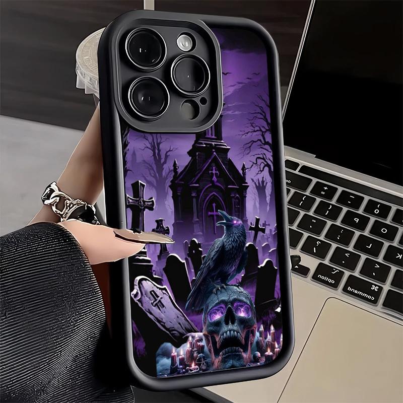 Phone Case for iPhone 17 Air 16E 15 16 Pro Max Gothic Vampire Scarlet Art Cover 14 Plus 13 12 Mini Soft Shell Silicone Fundas