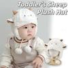 Thickened Cute Sheep Hat Soft Baby Warm Caps Funny Cartoon Beanie Caps  Cold Weather Wear