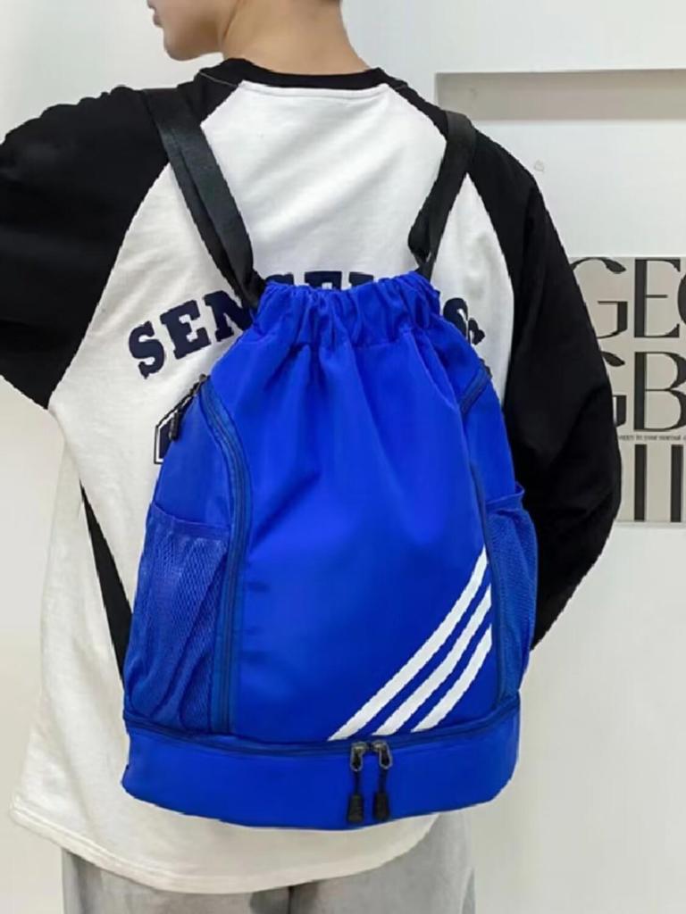 2024 Горячий стиль рюкзак с завязками на шнурке, большой вместимостью, легкая конструкция для плавания, путешествий, баскетбола - разделение сухого и влажного воздуха