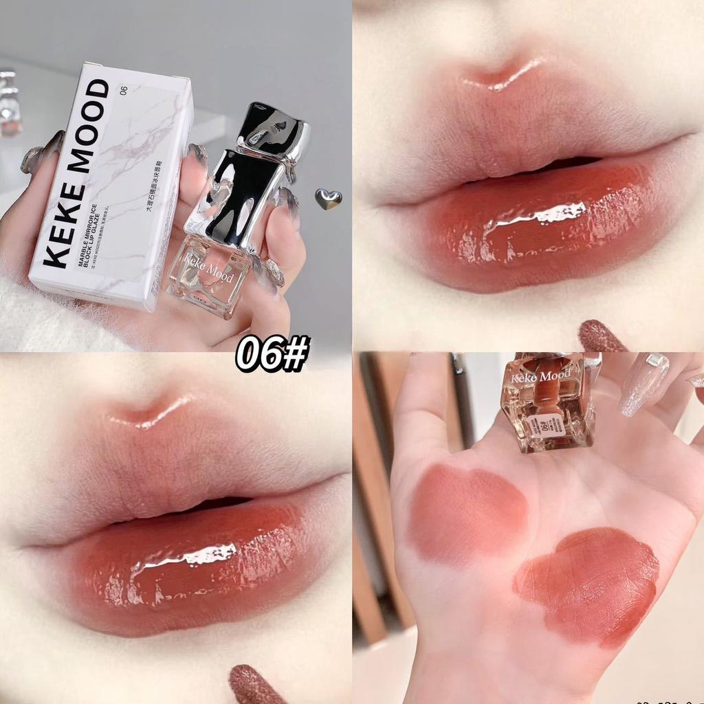 Новая Тайская помада с молоком, кофе, мягкий туман, кубик льда, глазурь для губ, желе для губ, женская нестандартная помада, блеск для губ, грязевой блеск для губ