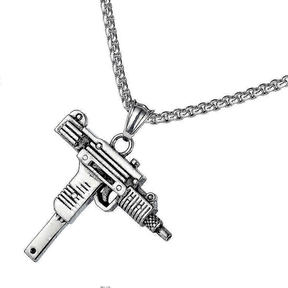 Men Necklace 5Pcs Cool Style Pendant Chain Jewelry Perfect For Dancing Parties And Birthdays 55X3.6CM