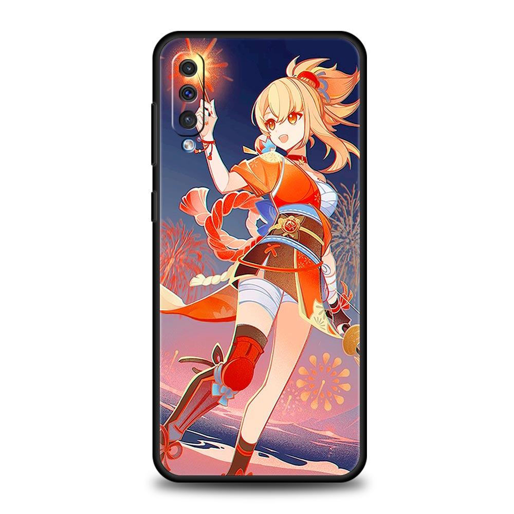 Чехол для телефона Samsung Galaxy A52 A14 A50 A70 A10S A30 A40 A20S A20E A02S A12 A22 A72 A32 5G A04s Genshin Impact силиконовый чехол