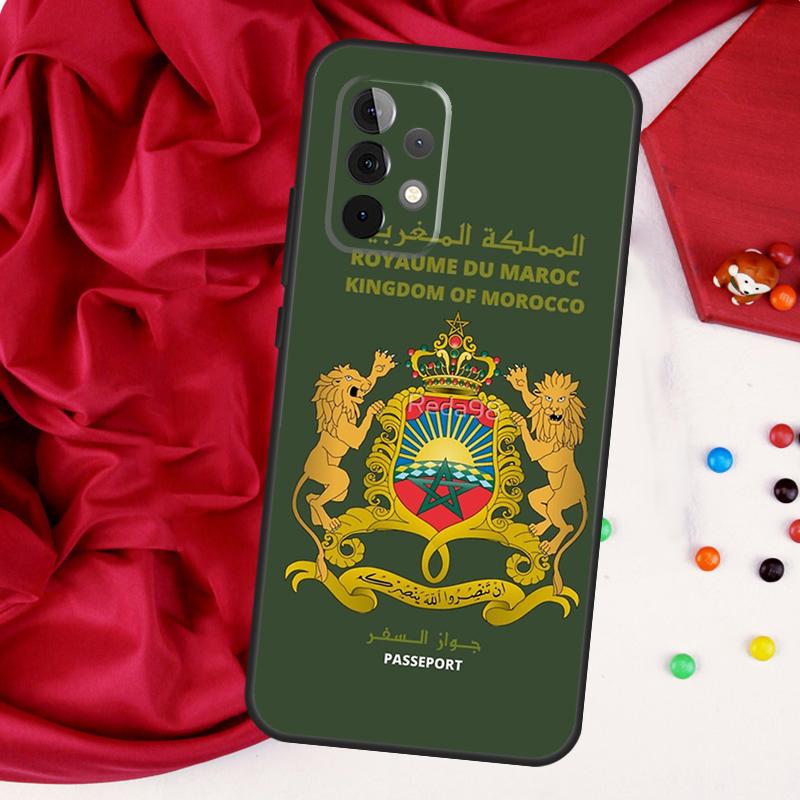 Morocco Flag Coat Of Arms For Samsung Galaxy A52 A32 A22 A54 A14 A16 A26 A36 A56 A55 A35 A05 A06 A15 A53 A33 A13 Case