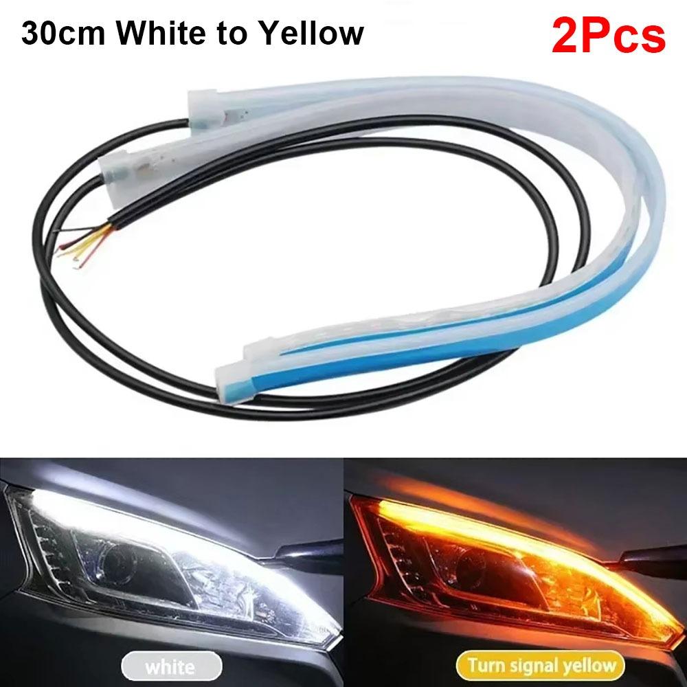 1/2 шт. 30 см светодиодная лента ДХО RGB указатель поворота прочные автомобильные фары