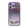 Cute Couple Monster Case for Apple iPhone 15 Pro Max, iPhone 14, Matte Laser Design, 13/12 Pro