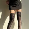 Длинные носки с кружевной отделкой Женские Сексуальные Кружевные Прозрачные Гольфы выше колена для Женщин