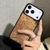 Чехол Case для iPhone 17 Air 16 Pro Max 15 Plus 11 13 Mini 14 12 Задняя крышка телефона Роскошный Дерево Смола Защитный