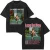 Washed Vintage Lana Del Rey Merch Tshirts Men Women Casual Oversized Short Sleeve Tshirt Male Fashion Retro T Shirt Streetwear