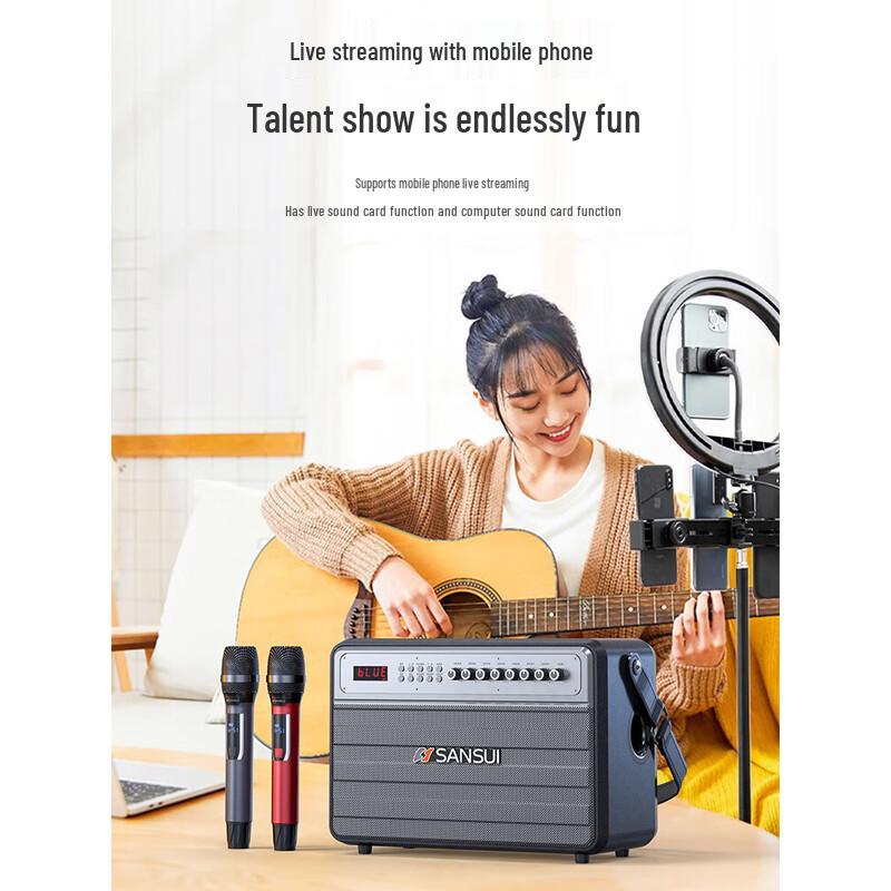 SANSUI G17 Portable KTV Bluetooth Speaker