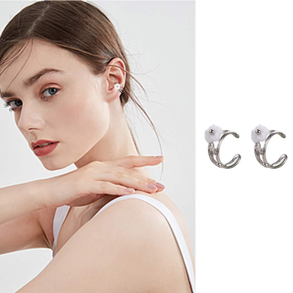 Sakura Jewelry Gifts Flower Ear Clips Ear Cuff Cartilage Clip Earrings Korean Earrings for Women