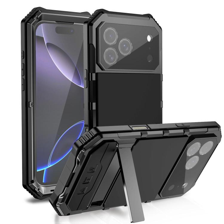 R-JUST Life Waterproof Dustproof Shockproof Holder Phone Case