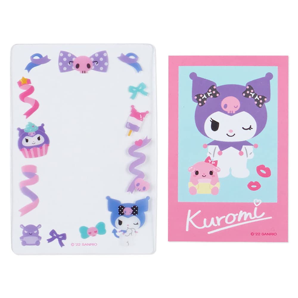 Sanrio Kuromi Pouch with 3 Cards and 3 Transparent Sheets 931691 2-tier (cutely Customized)