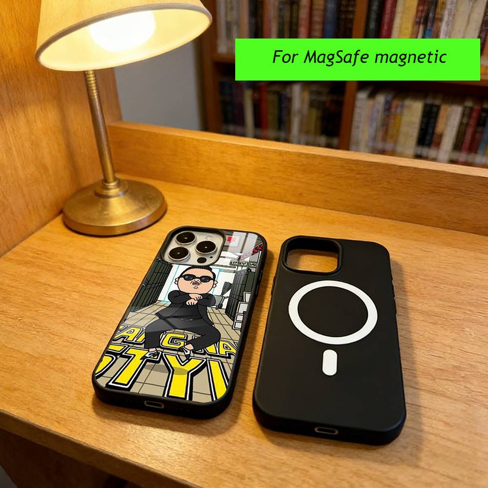 PSY  Phone Case For iPhone17,16,15,14,13,12,11 Plus,Pro Magnetic with Magsafe Wireless Charging