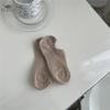 Женские невидимые хлопковые носки-лодочки, дышащие носки до щиколотки, кремового цвета, школьные носки для девочек с низким вырезом