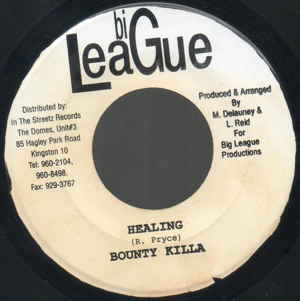 7-дюймовая пластинка BOUNTY KILLER / TUBBY T - Healing / Ready She Ready none Big League Prod 2003 Ямайка Регги, Ска и Даб Б/у
