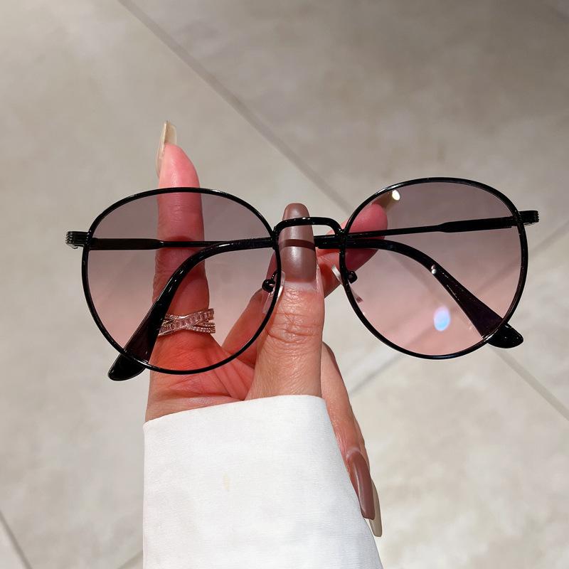 Круглые металлические классические солнцезащитные очки женские винтажные брендовые дизайнерские маленькие овальные солнцезащитные очки для женщин оттенки женские очки UV400