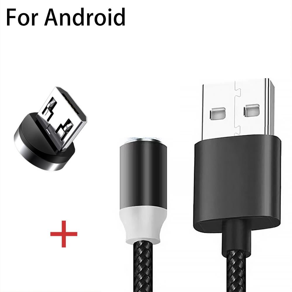 Магнитный USB-кабель Быстрая зарядка Type-C Кабель Магнитное зарядное устройство Зарядка данных Micro USB Кабель для мобильного телефона USB-шнур для IPhone