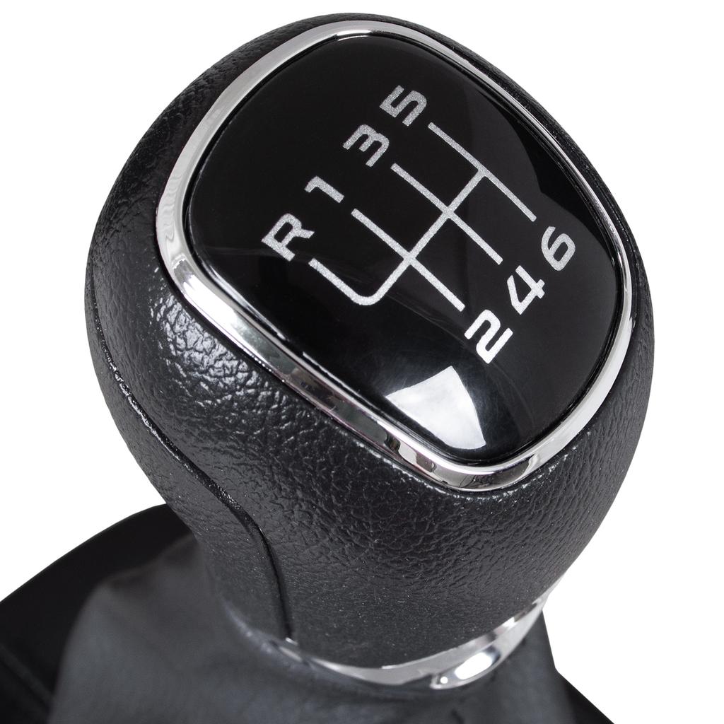 Skoda Octavia I 1996- Gear Shift Knob Black ABS + Gaiter with Frame, 6-Speed