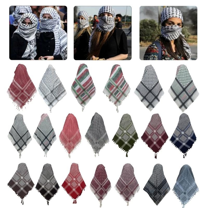 Универсальный головной платок шемаг шарф для мусульман арабский кеффия головной платок для арабского дубая военная тактика обертывание для шеи шаль