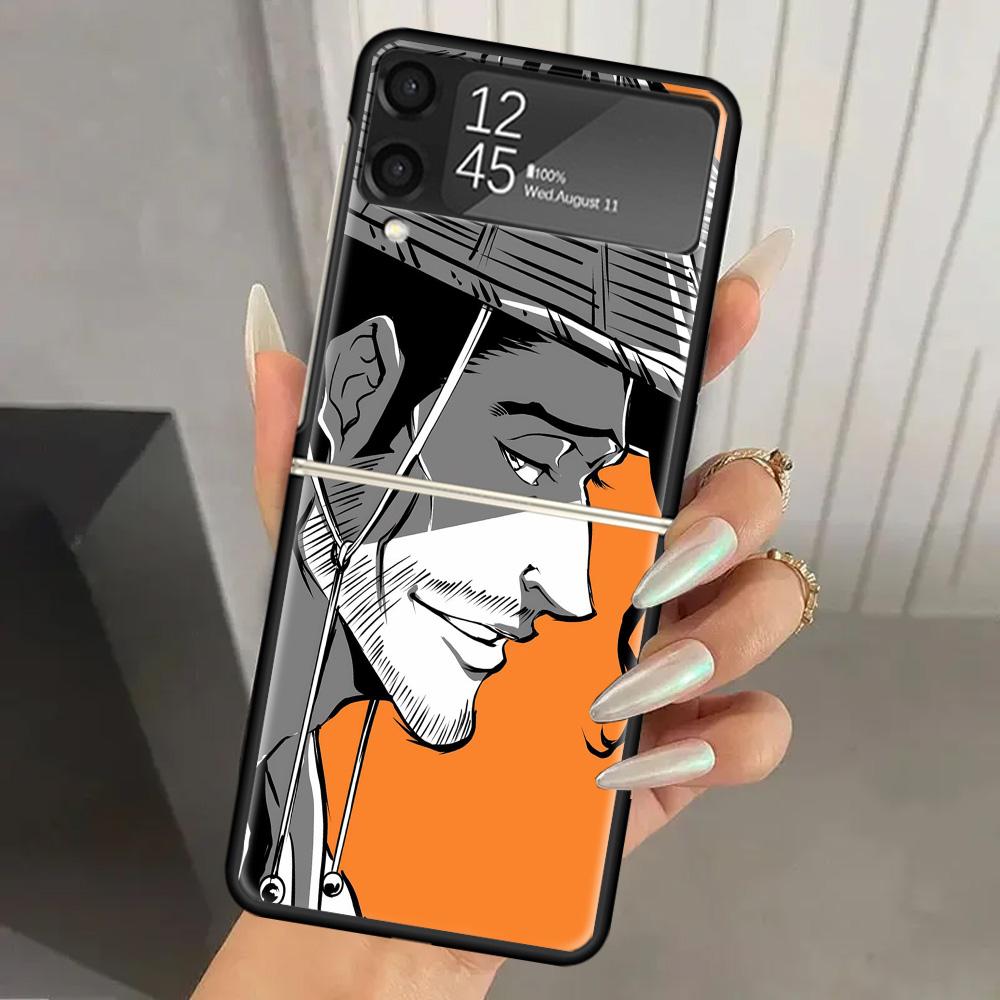 Чехол для телефона Bleach Kyoraku Shunsui из твердого поликарбоната для Samsung Galaxy ZFlip 7 6 5 Z Flip 4 ZFlip6 Z Flip7 5G ZFlip4 Flip3 Zflip5 Cov