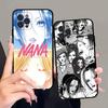 Чехол для телефона iPhone 17 16 15 14 13 12 11 Pro Max Plus с комиксами Оосаки Нана (Япония) — черный.