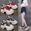 Hot Selling Wedge Hollow Muffin Bottom Fashion Casual Shoes Fashion Sexy Super High Heel Sandals Sneakers C1143