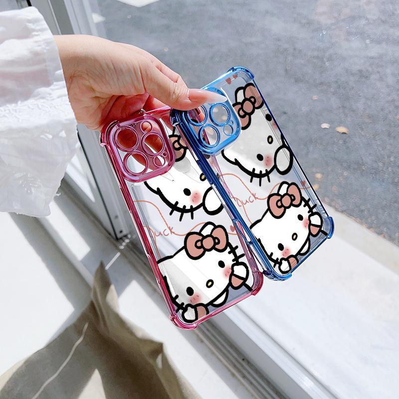 Case For Samsung Galaxy S26 S25 Ultra A57 A56 A16 A54 A55 A07 A35 S24 S23 Ultra Plus FE 5G Soft Hello Kitty Shockproof Casing