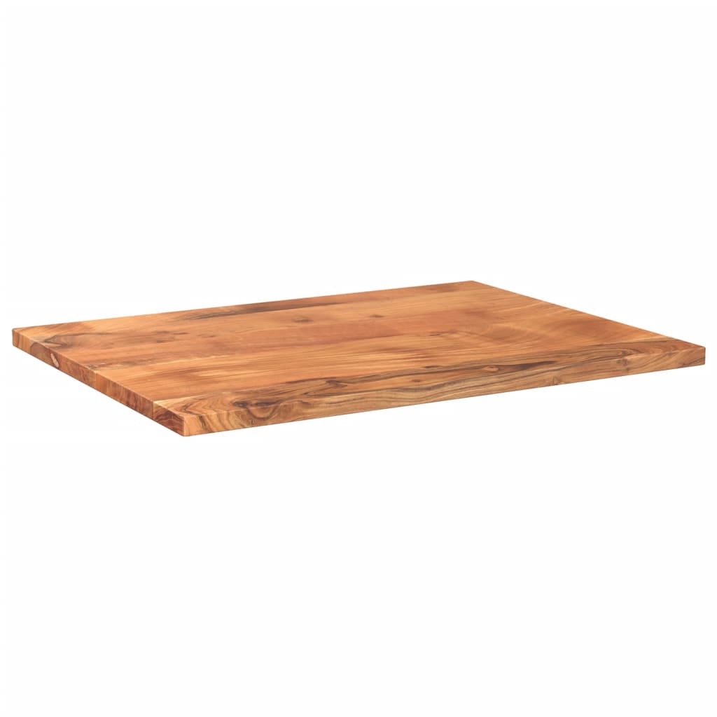 Table Top 70 x 50 x 3.8 cm Rectangular Solid Acacia Wood