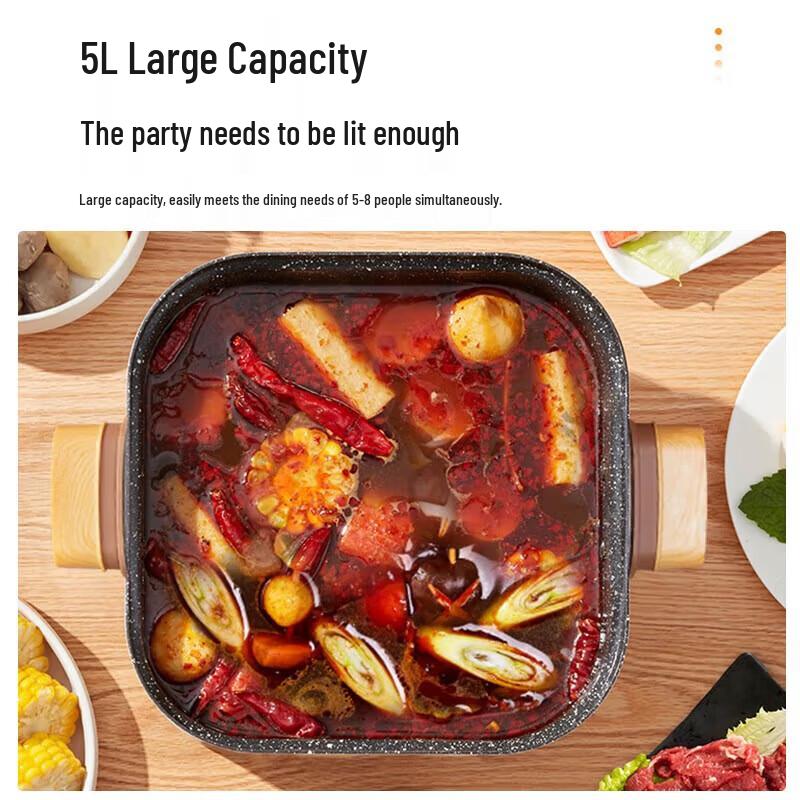 Supor 5L Multi-functional Electric Hot Pot CN plug (adapter included)