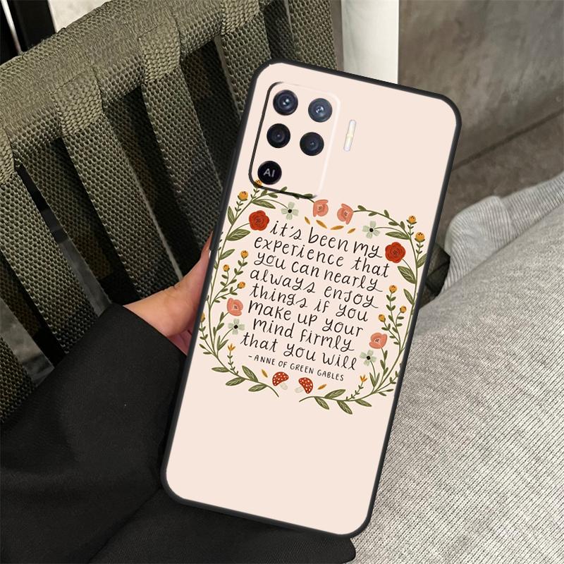 Чехол 'Энн из Зеленых Крыш' Для Oppo A58 A18 A38 A78 A98 A17 A77 A80 A40 A60 A16 A76 A96 A74 A94 A54 A15 A57S