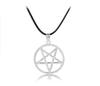 Fashion Black Butler Necklace Pentacle Pentagram Pendant Lucifer Satan Logo Sign Supernatural Jewelry For Men Women