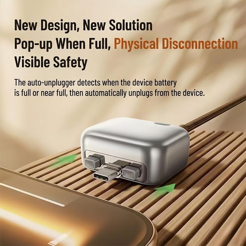 Сверхбыстрое USB-C зарядное устройство 140 Вт Автоматическое отключение Защита аккумулятора Адаптер питания Для телефонов Ноутбуков Планшетов Домашнее Использование в Путешествиях