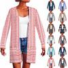 Women's Long Sleeve Cardigan Casual Jacket With Pockets Top