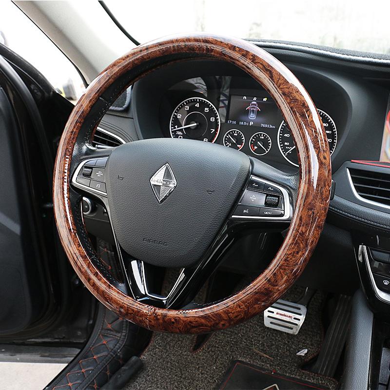 Чехол на руль автомобиля под дерево, дышащий и противоскользящий, ручка чехла руля, универсальный продукт для всех сезонов