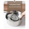 304 Stainless Steel Anti-Slip Floating Pet Bowl – Spill-Proof Food & Water Feeder with Heavy Duty Design for Dogs