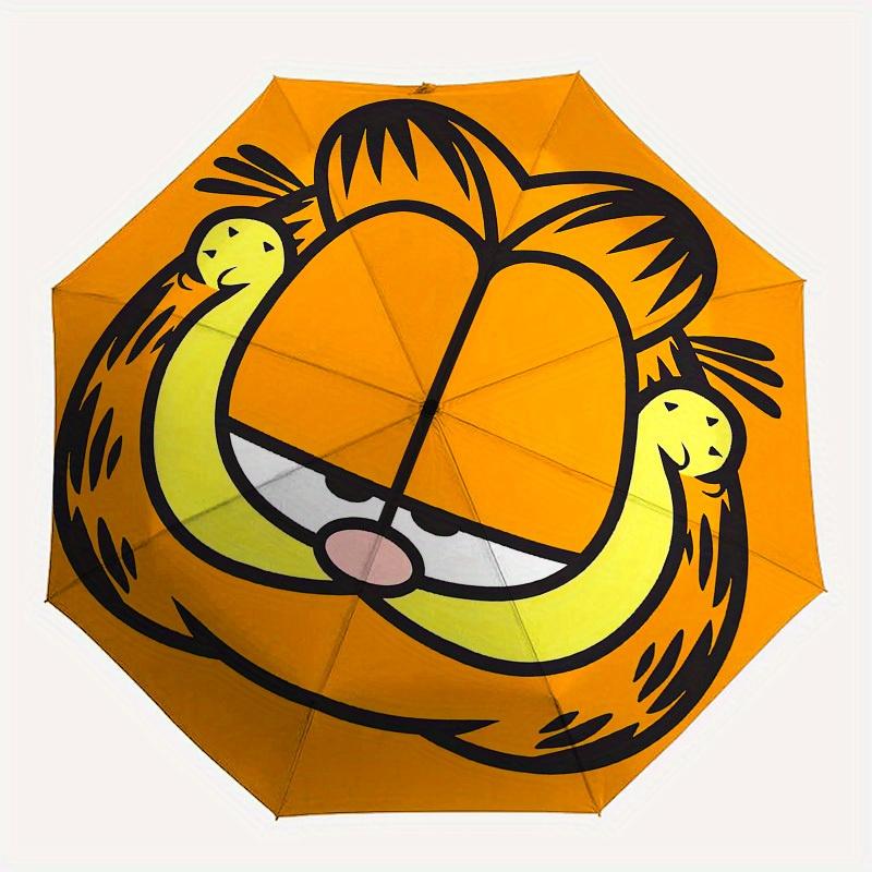 1pc Garfield Cat Umbrella with Plastic Handle,Suitable for All Seasons Home Travel Outdoor UmbrellaM923