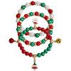 European and American Christmas bracelet, Santa Claus color beaded bracelet set, new christmas