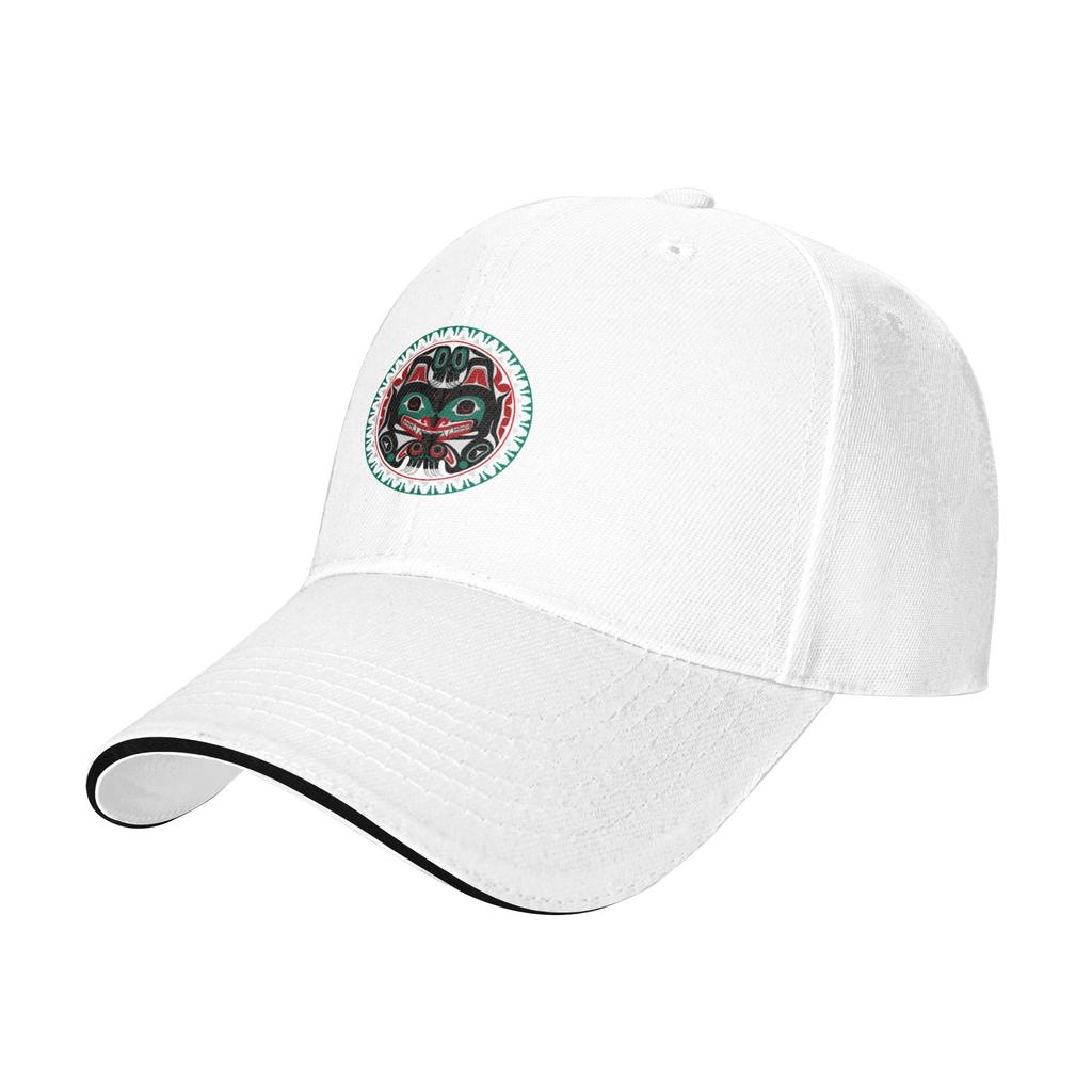 Fashion Haida Tlingit Native Curved Brim Baseball Cap Covering Face Without Makeup Unisexs Summer Cap