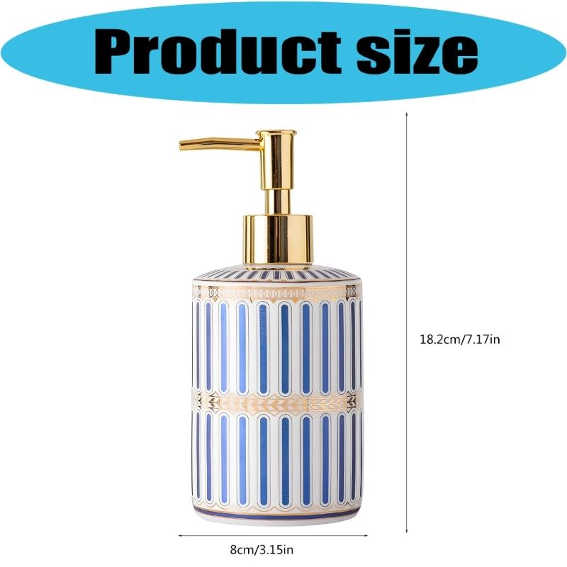 Soap Pump Bottle Bathroom Countertop Liquid Soap Dispenser for Bath Sink, Powder Room, and Guest Bath Hand Wash Use Daily