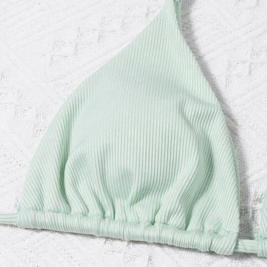 Очаровательный моющийся сексуальный треугольный топ без рукавов, комплект бикини из 2 шт./компл.